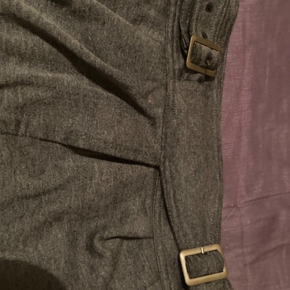 Maeve Gray Dark Buckles Pencil Skirt Knit XS 0 - Picture 4 of 6